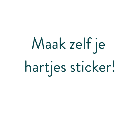 Trouw sticker hartje | 30 stuks